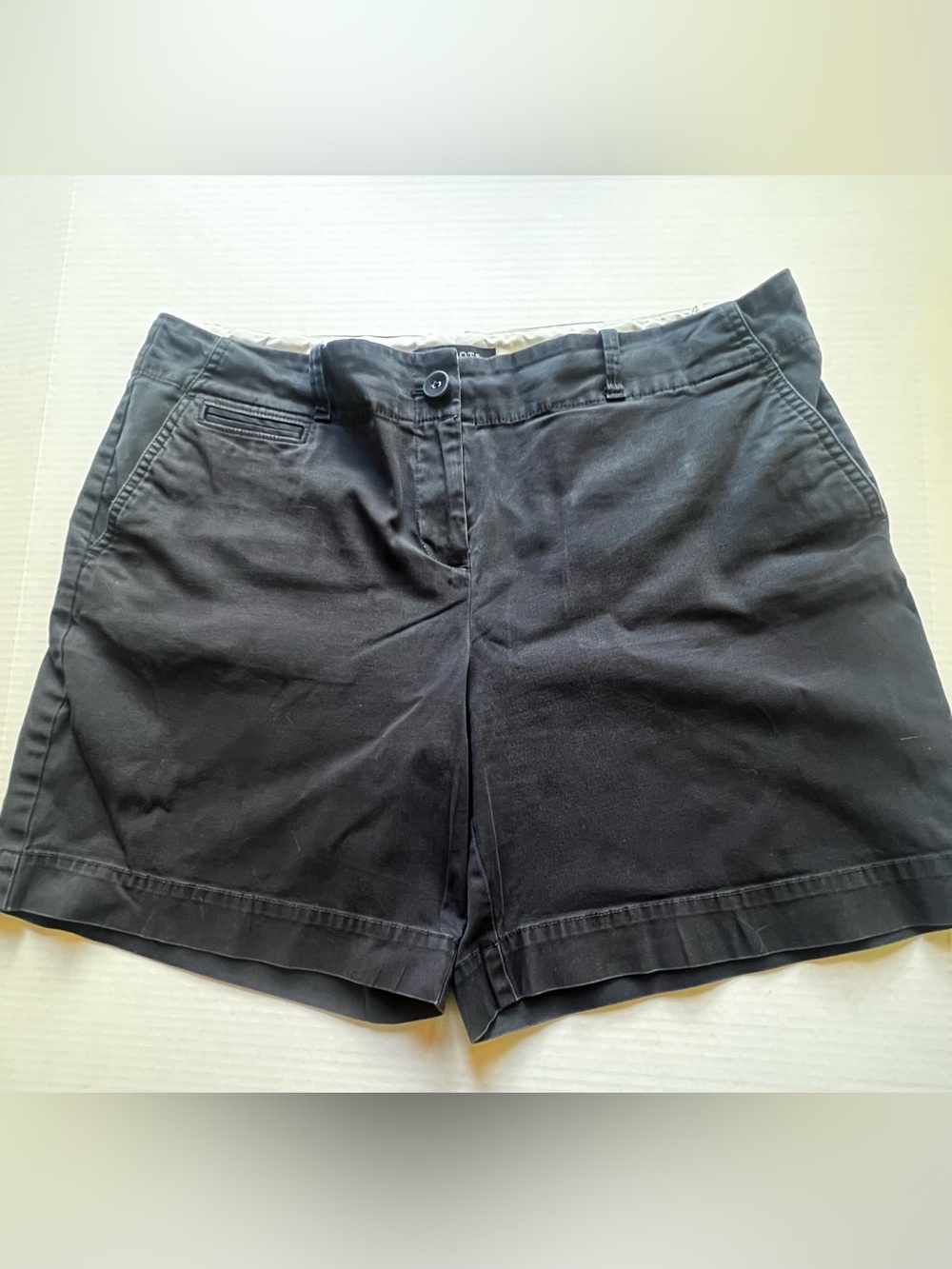 Talbots Black Chino Bermuda Shorts